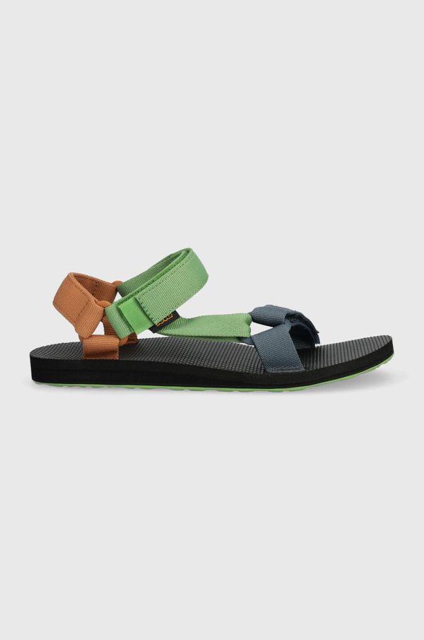 Teva Sandali Teva Original Universal moški, zelena barva 1004006