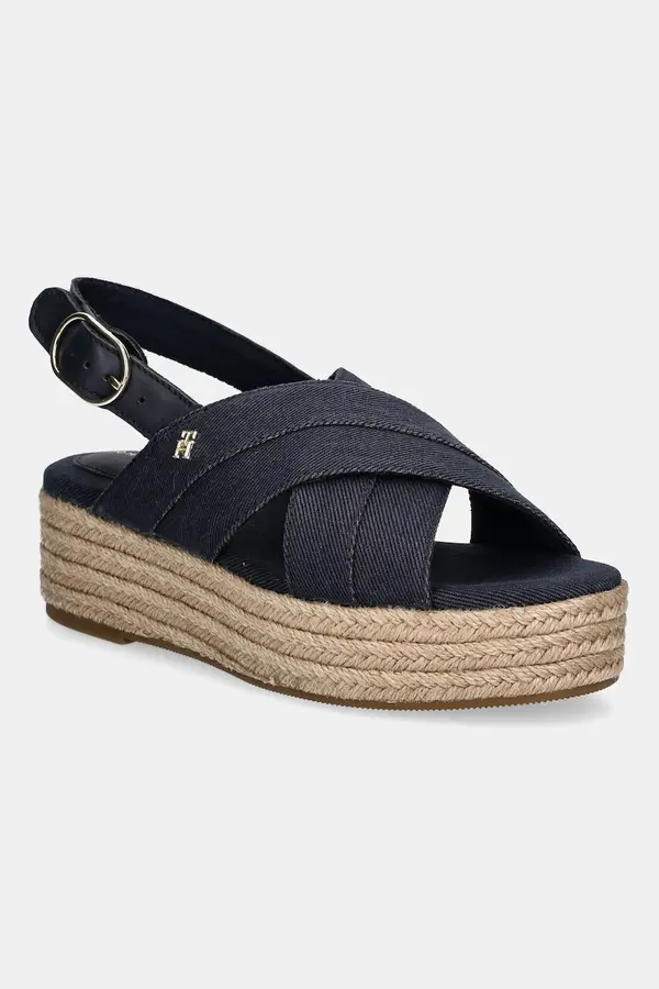 Tommy Hilfiger Sandali Tommy Hilfiger DENIM ESPADRILLE PLATFORM SANDAL