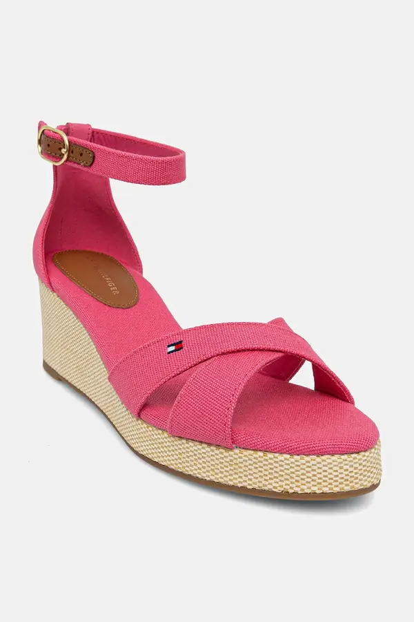 Tommy Hilfiger Sandali Tommy Hilfiger FLAG CRISS-CROS MID WEDGE ESPAD