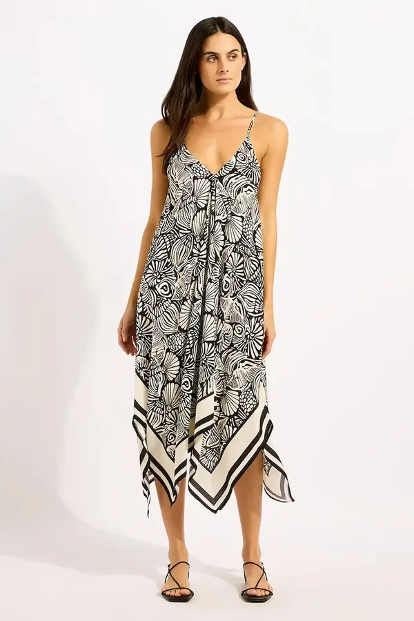Seafolly Seafolly obleka viskozna Scarf Dress