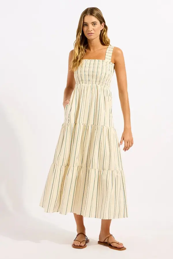 Seafolly Seafolly obleka viskozna Stripe Faithfull