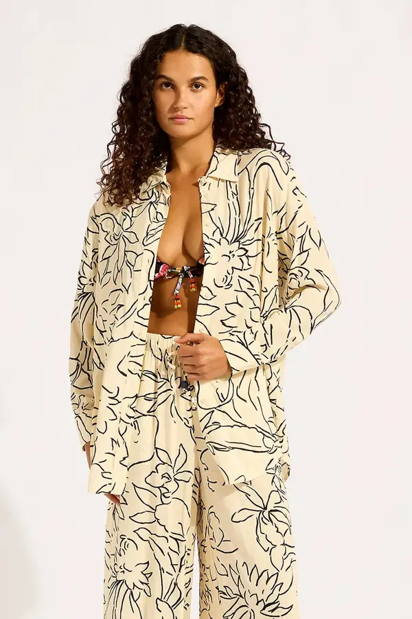 Seafolly Seafolly ženska viskozna srajca Long Sleeve Shirt