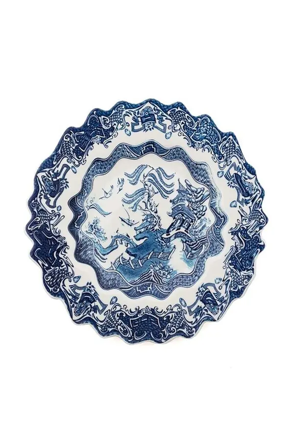 Seletti Servirni krožnik Seletti WIllow Wave