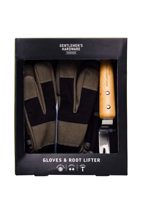 Gentlemen's Hardware Set za vrtnarjenje Gentlemen's Hardware Leather Gloves & Root Lifter 2-pack