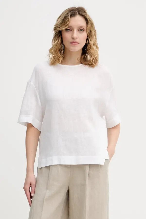 Sisley Sisley bluza ženska lanena