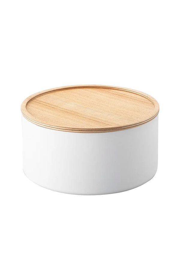 Yamazaki Škatla za shranjevanje Yamazaki Rin bela barva