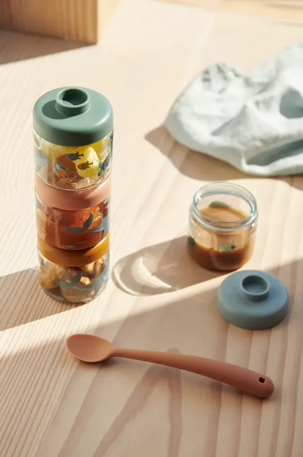 Liewood Škatla za shranjevanje živil Liewood Dominique Baby Food Boxes 4-Pack 4-pack LW19267