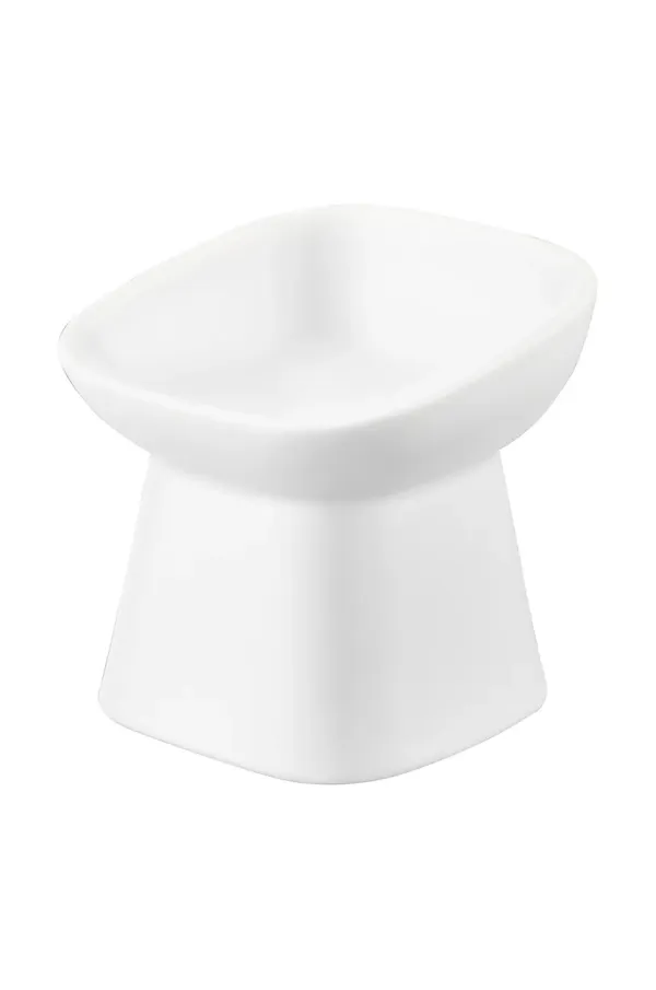 Yamazaki Skleda za hišne ljubljenčke Yamazaki Tower 200 ml bela barva