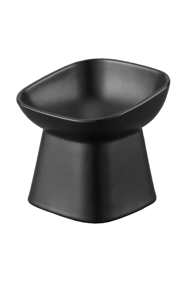 Yamazaki Skleda za hišne ljubljenčke Yamazaki Tower 200 ml črna barva