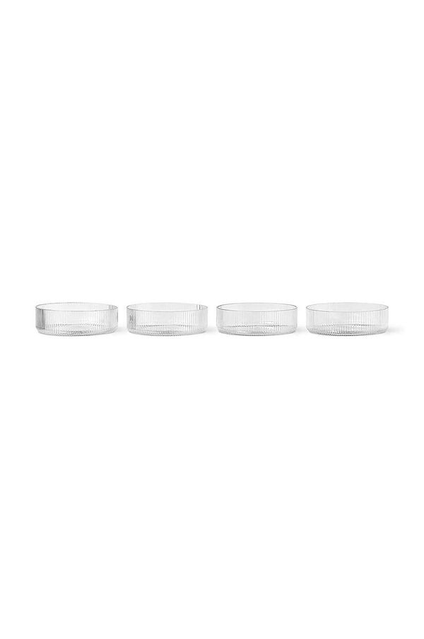 ferm LIVING Skleda za serviranje ferm LIVING Ripple 4-pack