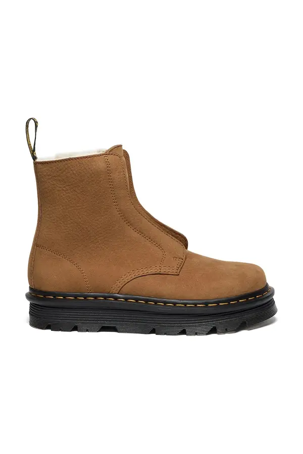 Dr. Martens Škornji iz nubuka Dr. Martens ZebZag Lace Less Warm Lined