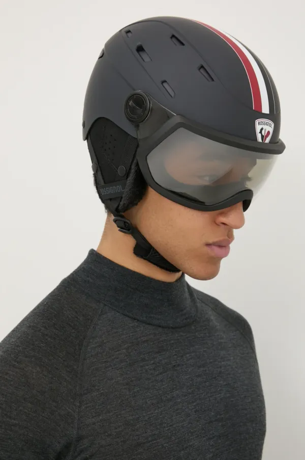 Rossignol Smučarska čelada Rossignol Allspeed Visor Impacts Photochromatic črna barva, RKKH200