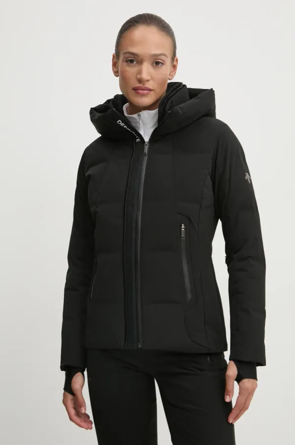 Descente Smučarska jakna s puhom Descente Welded Down črna barva, DWWYGK21V