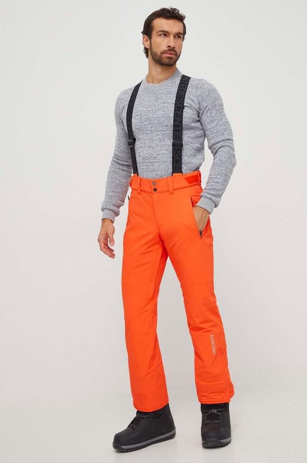 Descente Smučarske hlače Descente Icon oranžna barva