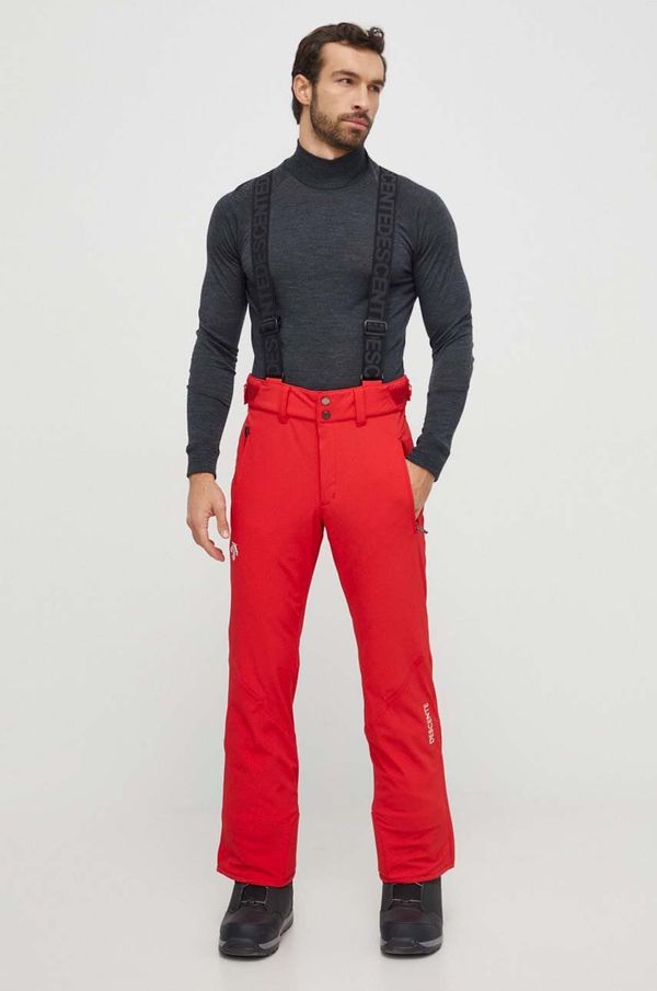 Descente Smučarske hlače Descente Swiss rdeča barva