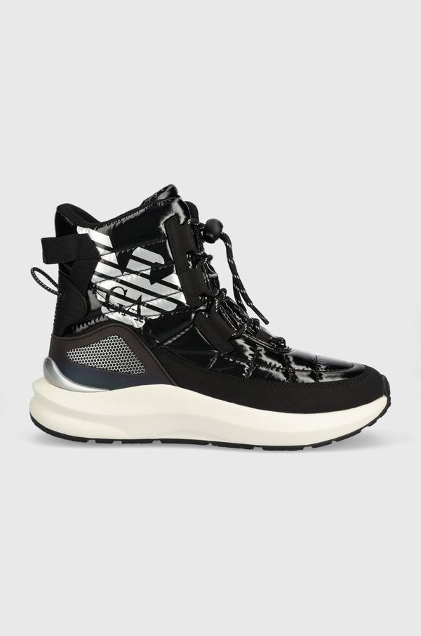 EA7 Emporio Armani Snežke EA7 Emporio Armani Snow Boot črna barva