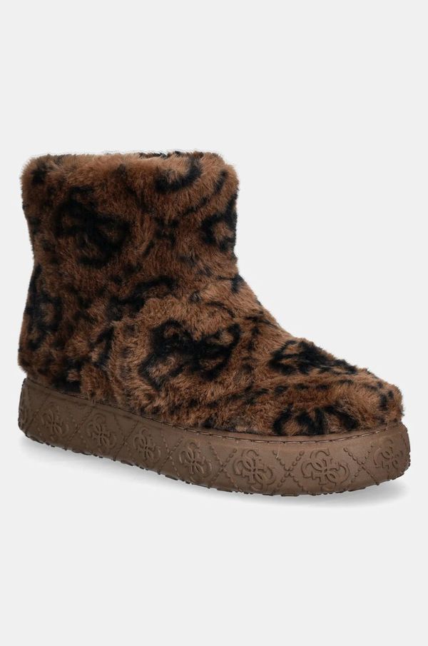 Guess Snežke Guess UNITED rjava barva, FLFUTD FUR10