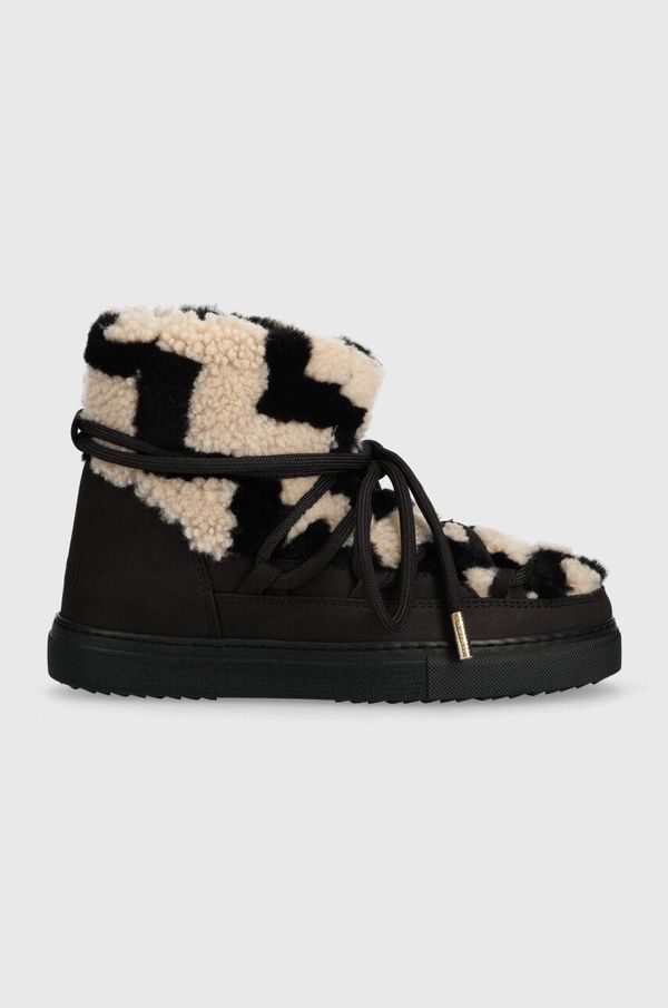 Inuikii Snežke Inuikii Shearling Zigzag črna barva, 75202-090