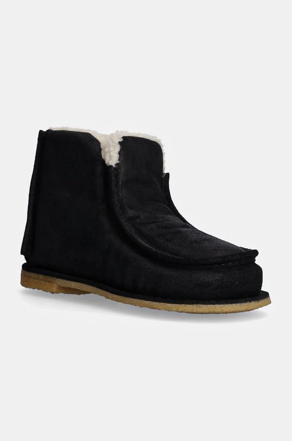 JW Anderson Snežke iz semiša JW Anderson Ankle Boot ženske, črna barva, ANW43065A