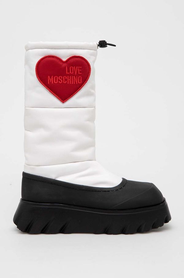 Love Moschino Snežke Love Moschino bela barva