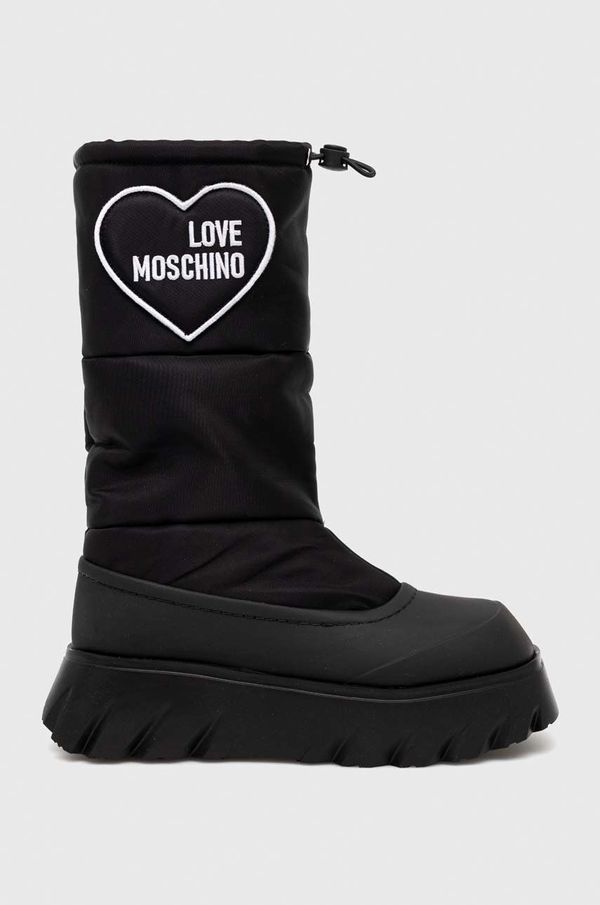 Love Moschino Snežke Love Moschino črna barva