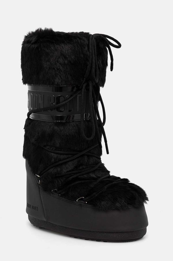 Moon Boot Snežke Moon Boot MB ICON FAUX FUR črna barva, 80D1408900 N001