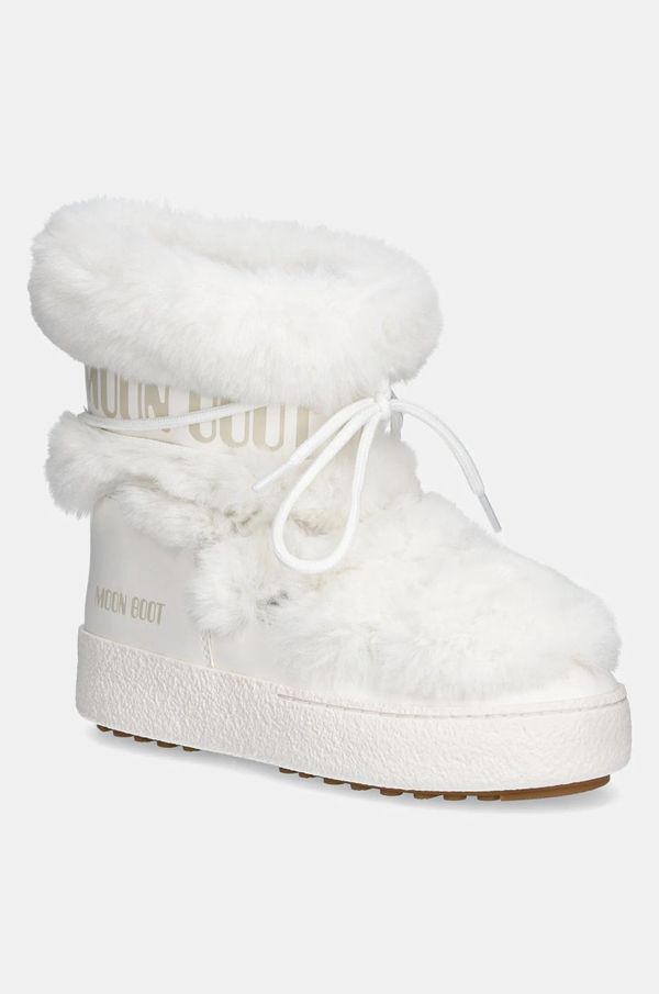 Moon Boot Snežke Moon Boot MB LTRACK FAUX FUR WP bela barva, 80D2450130 A001