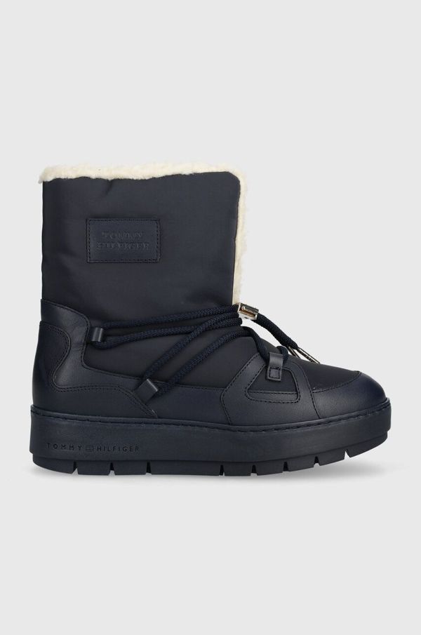 Tommy Hilfiger Snežke Tommy Hilfiger TOMMY ESSENTIAL SNOWBOOT mornarsko modra barva, FW0FW07504