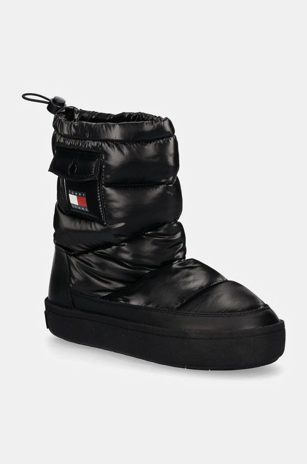 Tommy Jeans Snežke Tommy Jeans TJW WINTER FEMININE BOOT črna barva, EN0EN02642