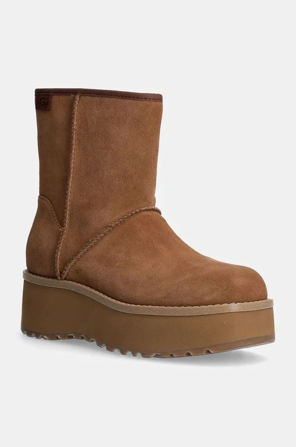 Ugg Snežke UGG Cityfunc Mid rjava barva, 1158196-CHE