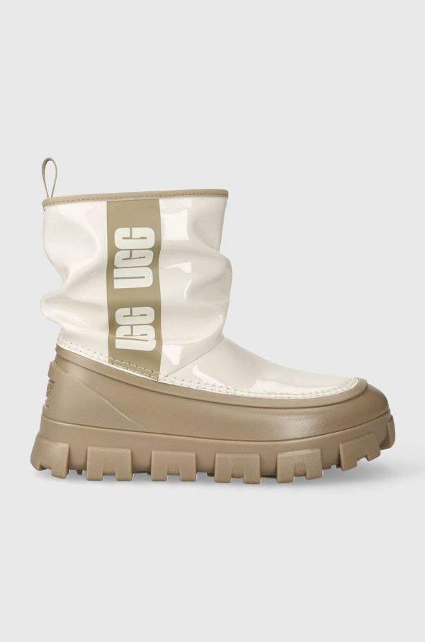 Ugg Snežke UGG Classic Brellah Mini ženske, bež barva, 1144059