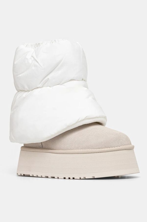 Ugg Snežke UGG Classic Mini Dipper Puffer bela barva, 1158275-WCRM