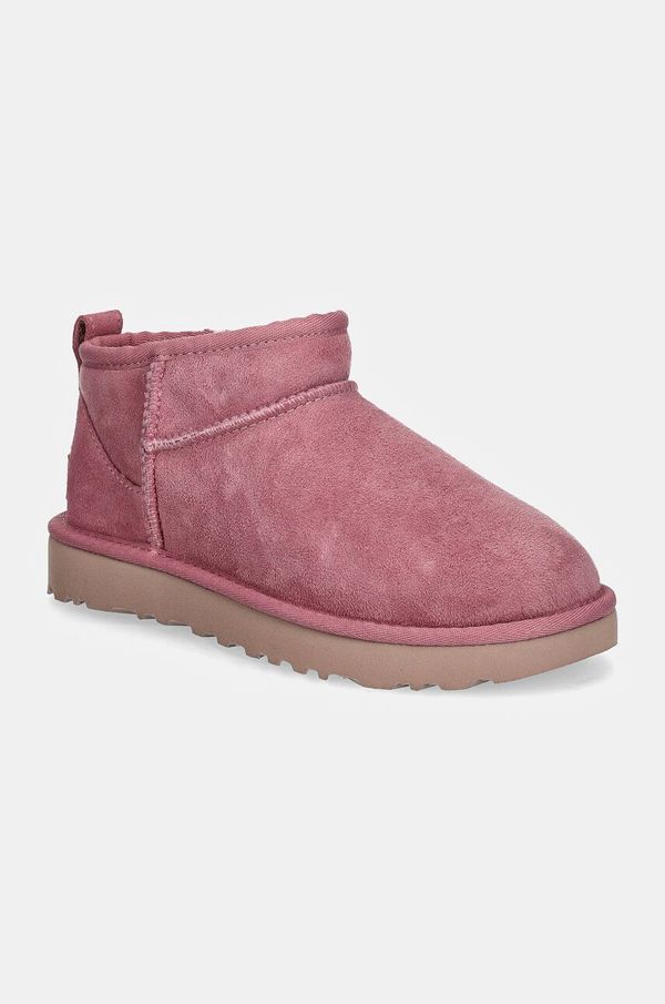 Ugg Snežke UGG Classic Ultra Mini roza barva, 1116109-DYR