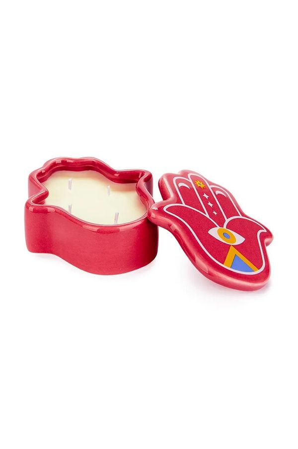 Balvi Sojina sveča Balvi Lucky Hand roza barva