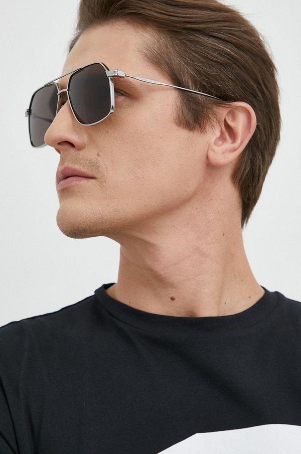 Alexander McQueen Sončna očala Alexander McQueen moški, črna barva