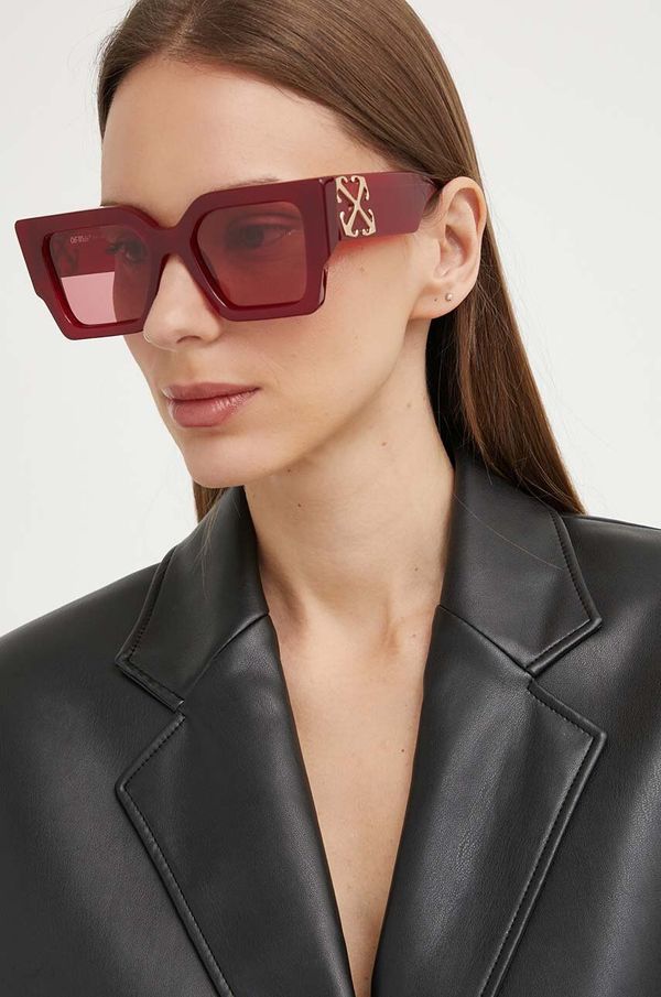 Off-White Sončna očala Answear Lab ženska, bordo barva, OERI128_552828