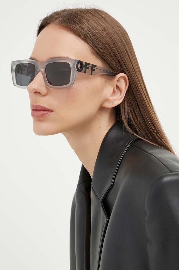 Off-White Sončna očala Answear Lab ženska, siva barva, OERI125_540907
