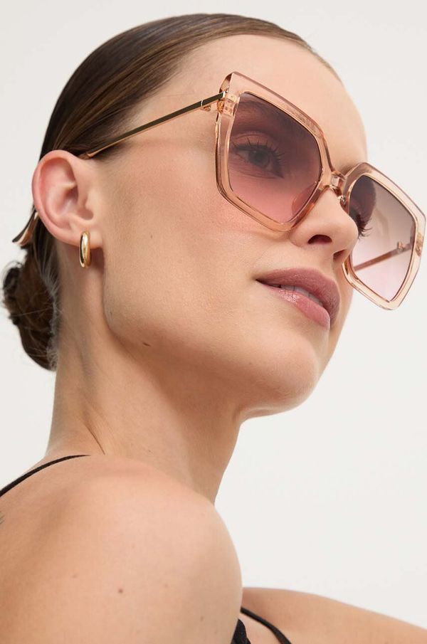 Answear Lab Sončna očala Answear Lab ženski, bež barva