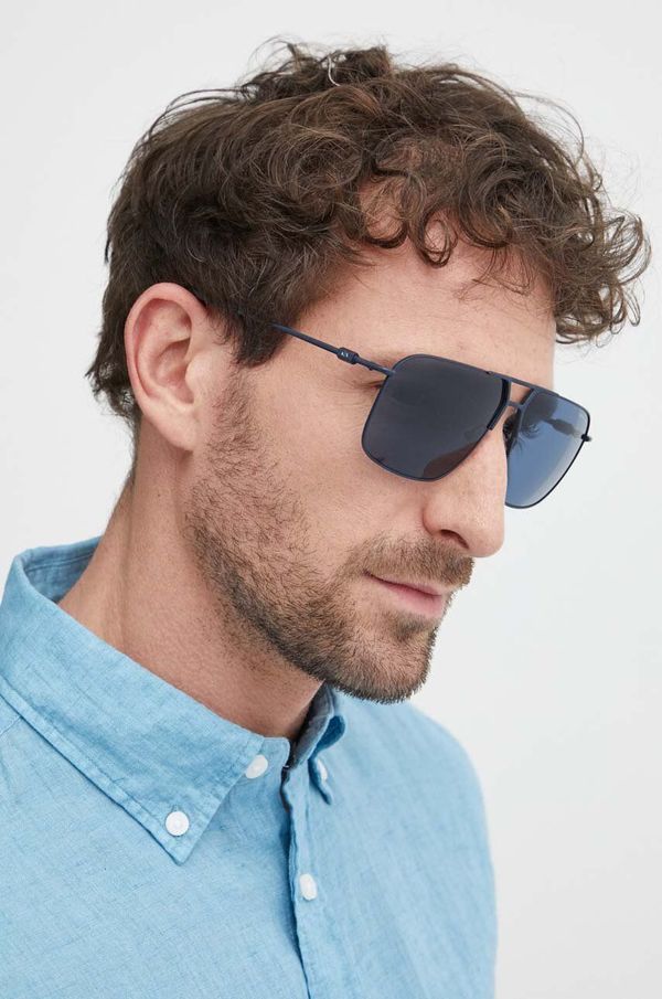 Armani Exchange Sončna očala Armani Exchange moška, mornarsko modra barva, 0AX2050S