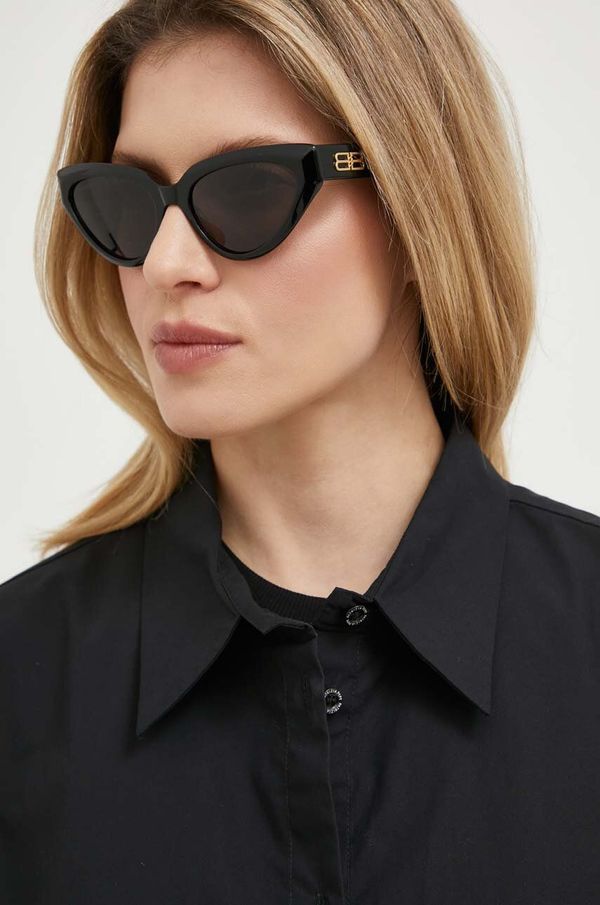 Balenciaga Sončna očala Balenciaga BB0270S ženska, črna barva