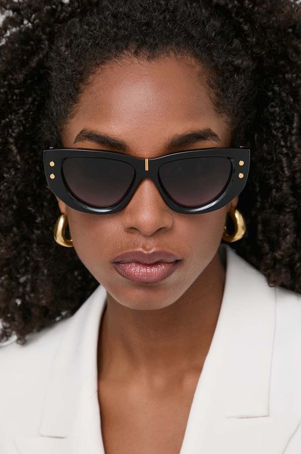 Balmain Sončna očala Balmain ženska, črna barva, BPS-151A