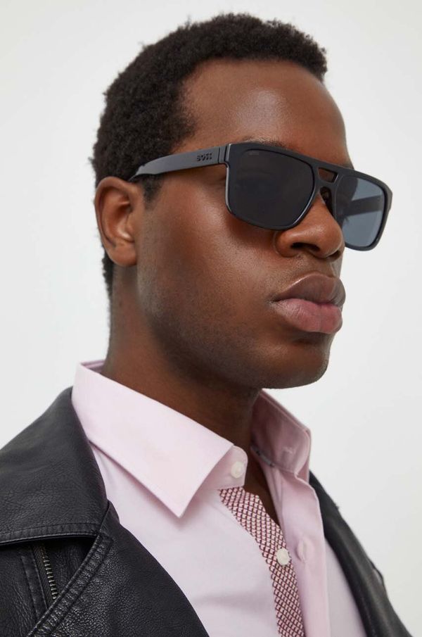 Boss Sončna očala BOSS moški, črna barva
