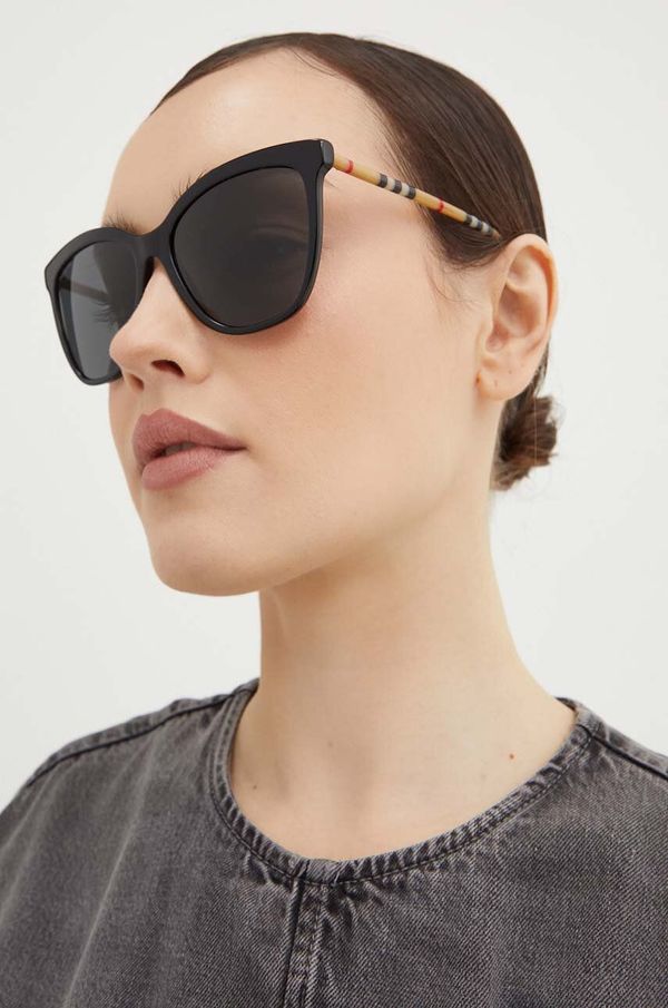 Burberry Sončna očala Burberry ženski, črna barva
