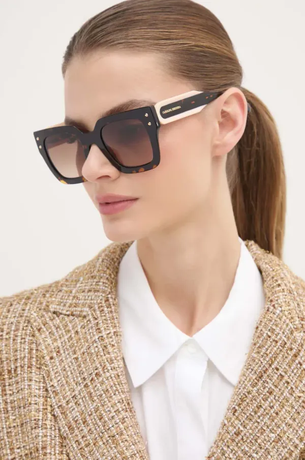 Carolina Herrera Sončna očala Carolina Herrera ženska, rjava barva, HER 0255/S