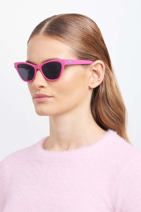 Chiara Ferragni Sončna očala Chiara Ferragni 1020/S ženska, roza barva
