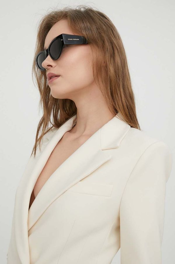 Chiara Ferragni Sončna očala Chiara Ferragni ženski, črna barva