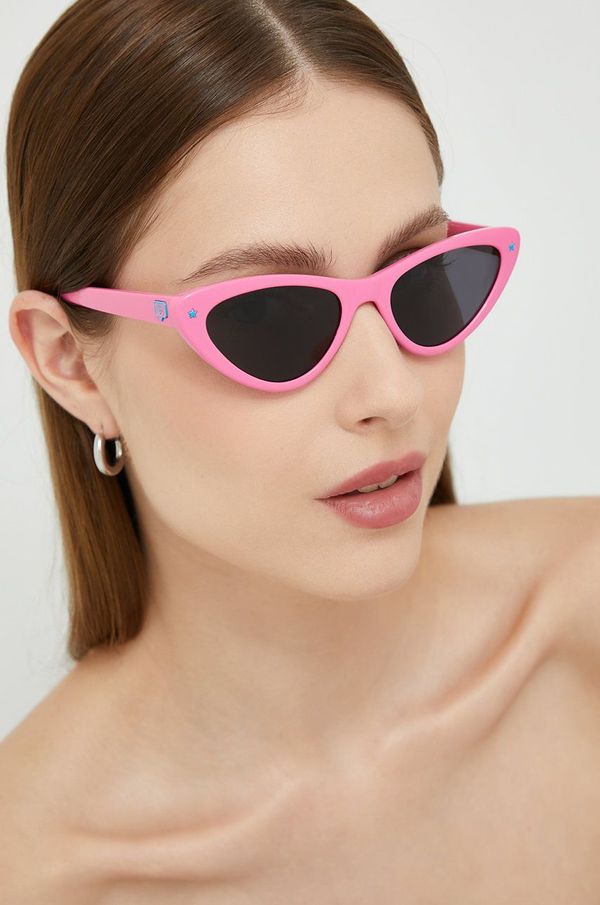 Chiara Ferragni Sončna očala Chiara Ferragni ženski, roza barva
