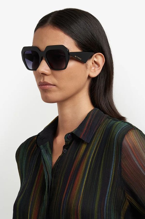 Etro Sončna očala Etro ženska, črna barva, ETRO 0043/S