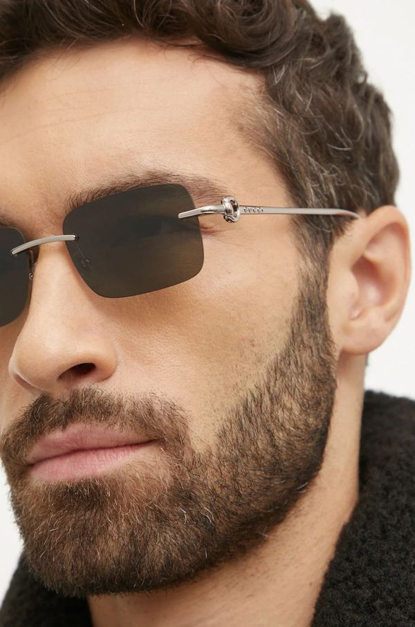 Gucci Sončna očala Gucci moška, srebrna barva, GG1703S