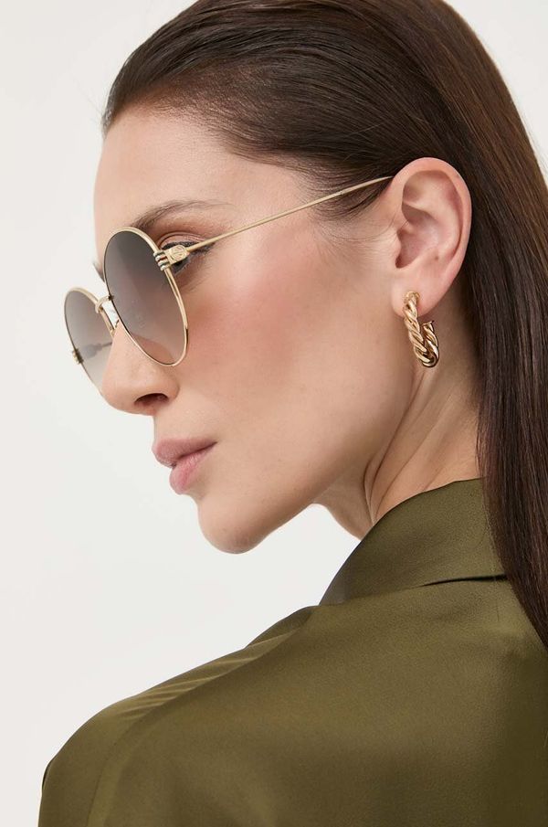 Gucci Sončna očala Gucci ženski, zlata barva